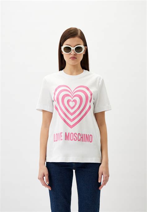 Футболка Love Moschino, цвет: белый, RTLADE770702 — купить в интернет ...