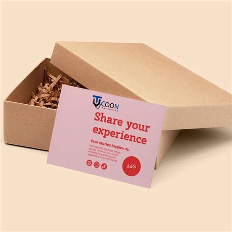 packaging insert cards