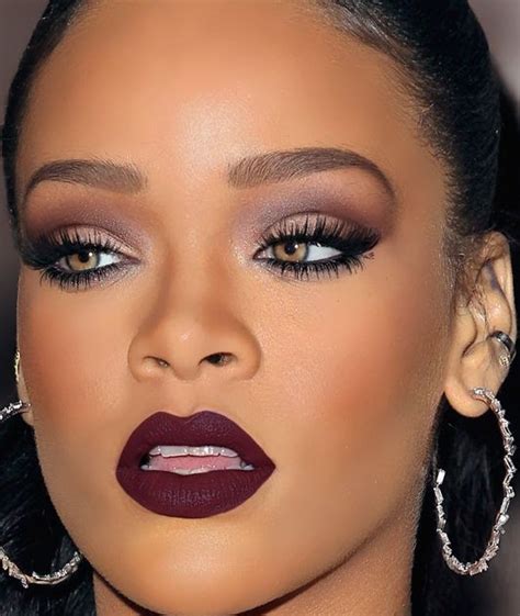 TameFashionClass: LOVE Rihanna's Plum Smokey eye and Oxblood Lipstick ...