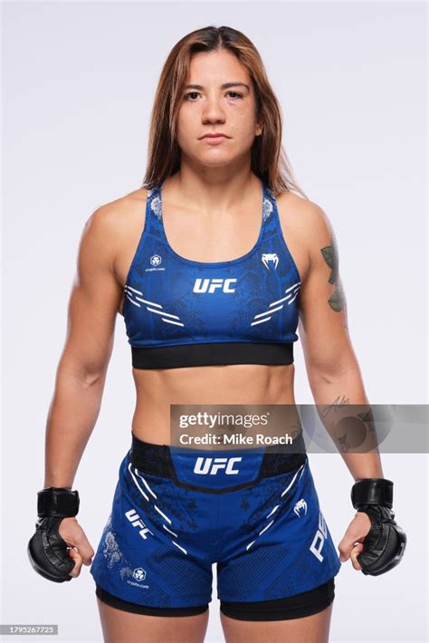 Ailin Perez poses for a portrait during a UFC photo session on... News