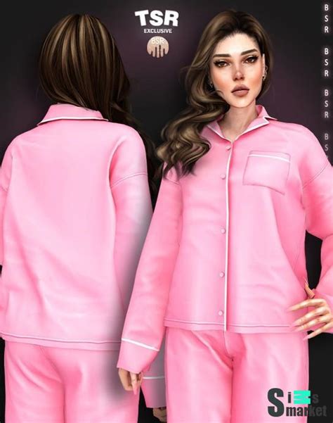 Пижама "PJ SET-446 " для Симс 4 для Симс 4. Скачать мод