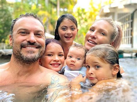 Brian Austin Green rare photo of children and Sharna Burgess for