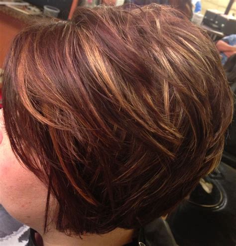 This brunette short hair with highlights look has a surprising glow 9