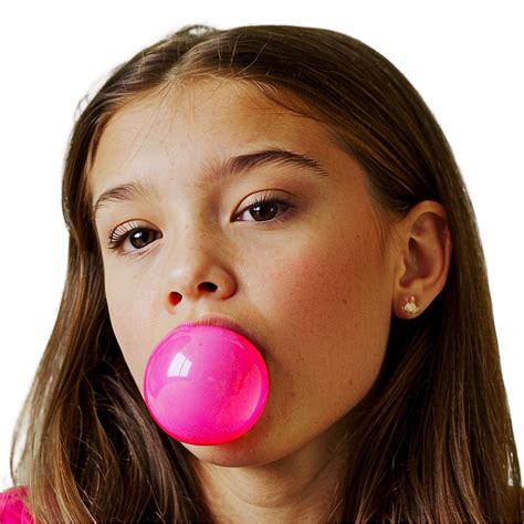 Download Girl Blowing Bubble Gum Png 53 | Wallpapers.com