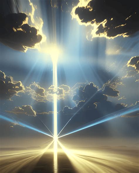 God Rays Clouds on a Strange Planet · Creative Fabrica