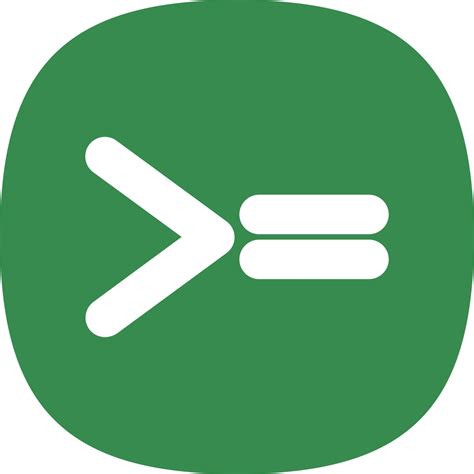 Greater Than Equal Vector Icon Design 14969485 Vector Art at Vecteezy