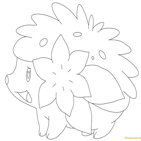 Shaymin Coloring Pages at GetColorings.com | Free printable colorings ...