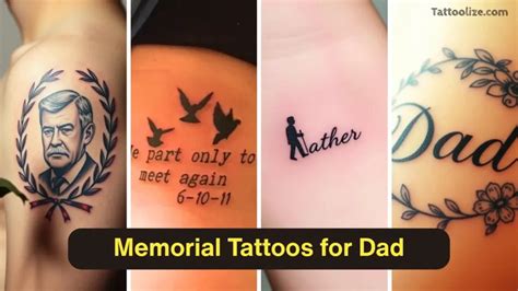 meaningful memorial father tattoo designs  honoring legacy