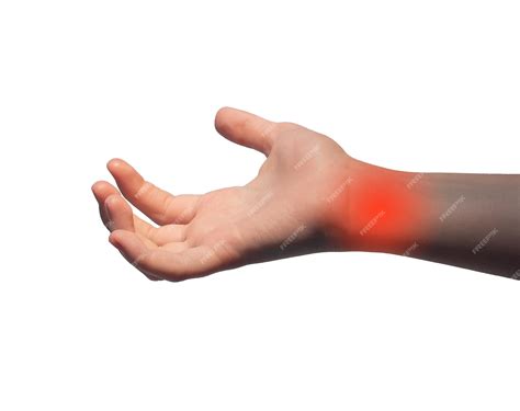 Premium Photo | Wrist ache pain strain Kids hand red injury trauma
