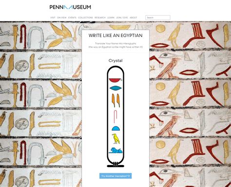Your Name in Egyptian Hieroglyphs - A DIY Art Project | Woo! Jr. Kids ...