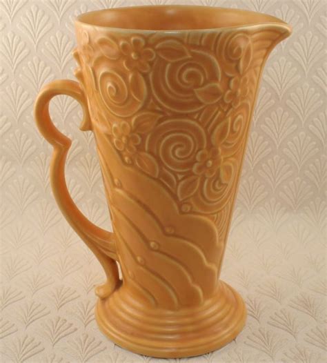 Vintage Wade pottery incredible Art Deco relief jug vase 9 inches tall in Pottery, Porcelain ...