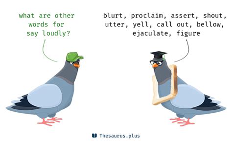 46 Say loudly Synonyms. Similar words for Say loudly.