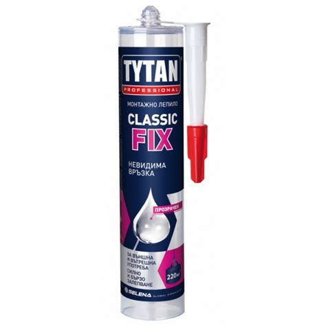 ТИТАН - Classic Fix Прозрачно монтажно лепило