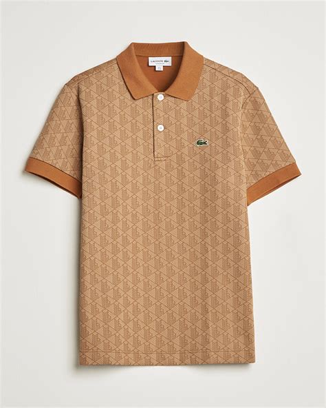 Lacoste Classic Fit Monogram Jacquard Polo Viennese bei CareOfCarl.de