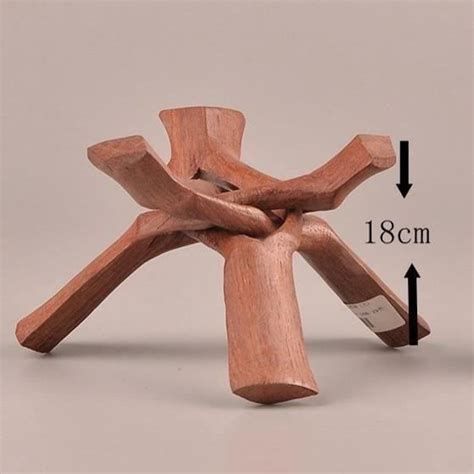GALET,18CM--Support'exposition en bois pour boules de cristal, 1 pièce ...