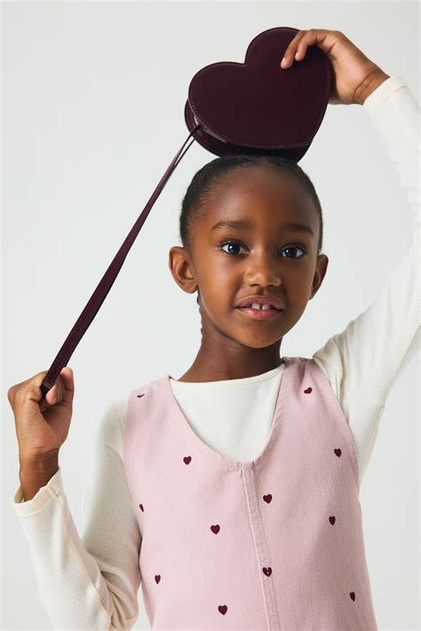 Zweiteiler mit Kleid und Shirt - Rosa/Herzen - Kids | H&M DE