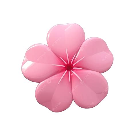 Cherry Blossom Sakura Emoji Illustration Simple And Cute Petal 3d ...