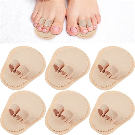 3 Pair Toe Straightener Hammer Toes Corrector with 2 Holes for Claw Toe