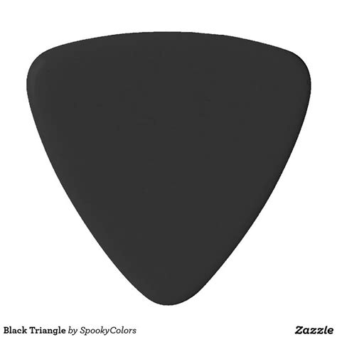 Black Triangle Guitar Pick | Guitar accessories, Guitar picks, Picks