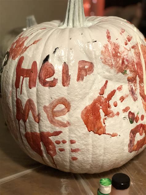 pumpkin painting ideas scary