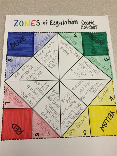 Printable Zones Of Regulation Activities - Printable Word Searches
