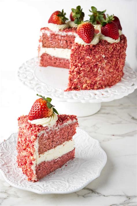 strawberry cheesecake cake 4