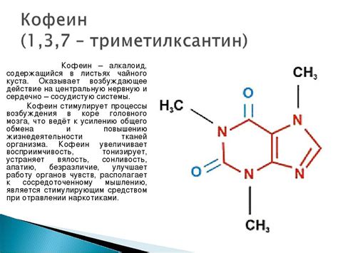 Состав кофе: теобромин, кофеин, алкалоиды, химическая формула напитка