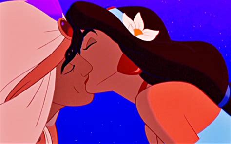 Kiss Aladdin And Jasmine - Aladdin Kissing Jasmine - 1440x900 Wallpaper ...