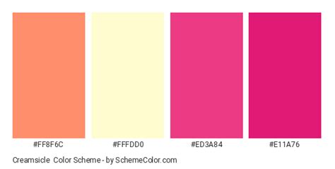 Creamsicle Color Scheme » Cream » SchemeColor.com