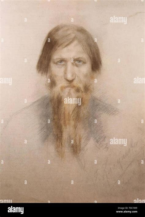 "Portrait von Grigorij Rasputin'. Russland, 1914. Abmessungen: 81,5 x ...