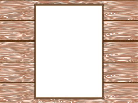 Premium Vector | A4 Size Vector simple blank frame on the Wood