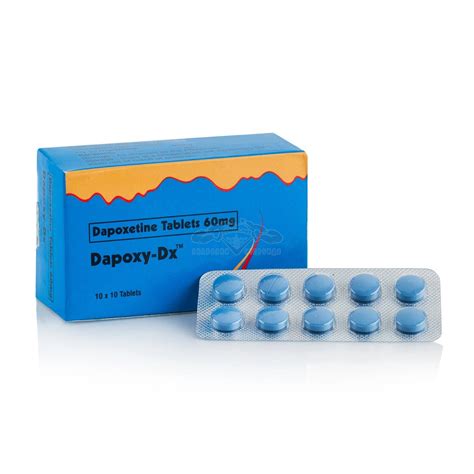 Dapoxy DX (Dapoxetine) - 10 табл. х 60 мг. - Zobim.net