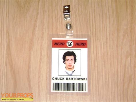 Chuck Nerd Herd ID Badge replica TV series prop