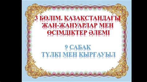 Түлкі мен қырғауыл - YouTube