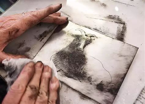 drypoint printmaking lucy gell printmaker illustrator