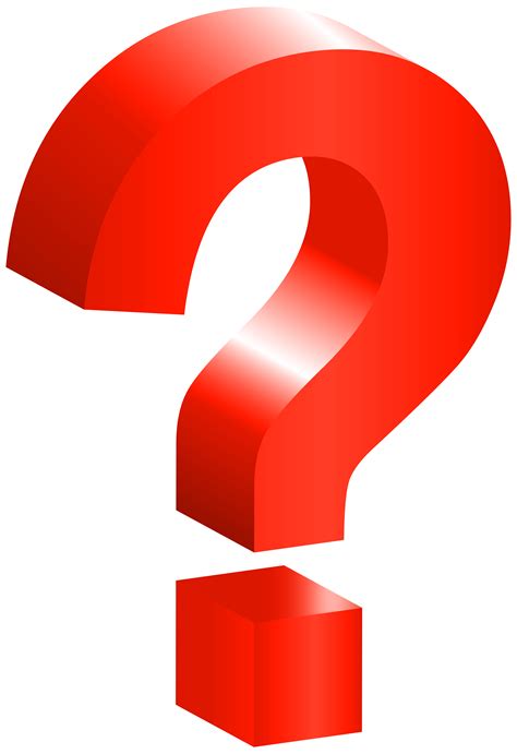 Question Mark Red PNG Transparent Clipart | Gallery Yopriceville - High ...