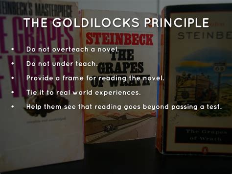 EXAMS AND ME : The Goldilocks Principle