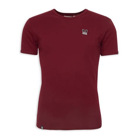 Burgundy T-shirt (3117792) | UZZI