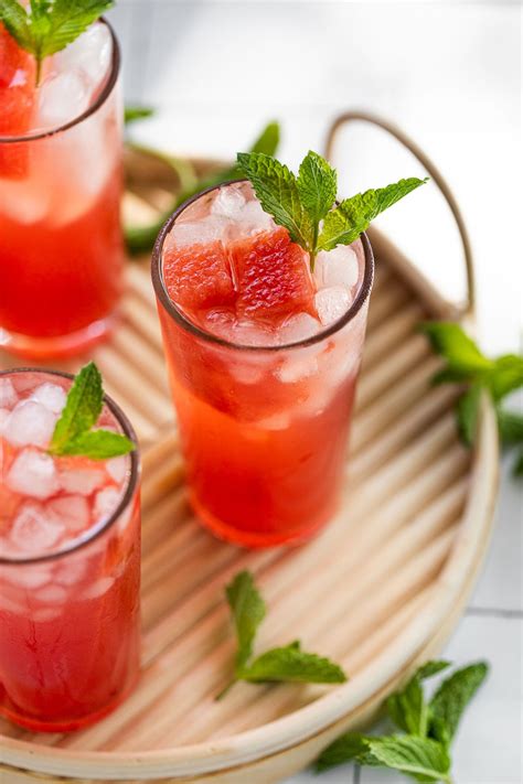 Fresh Watermelon Mint Cocktail with Vodka | Fork in the Kitchen