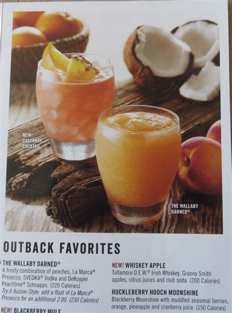 Outback Cocktails Outback Steakhouse Coasters Set Of 3 NEW OLD