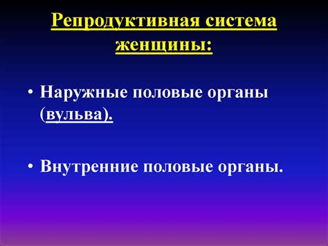 Репродуктивная система мужчины и женщины в зрелом возрасте ...