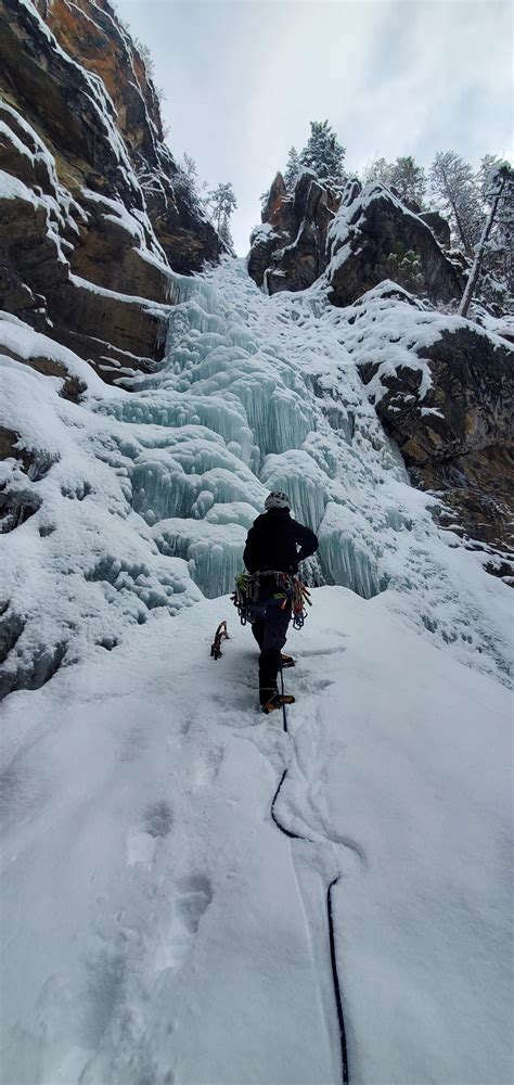 Anna Hazelnutt doing a potential first ascent of an 8A (V11) high ball