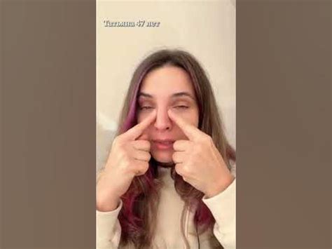 Уменьшаем нос. ФейсФитнес - YouTube