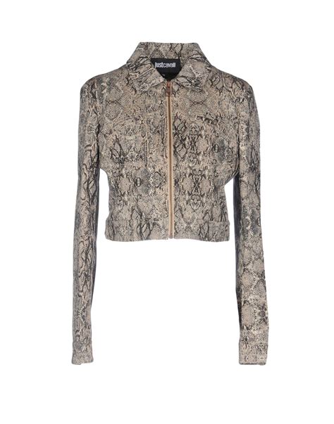 Lyst - Just Cavalli Jackets in Natural