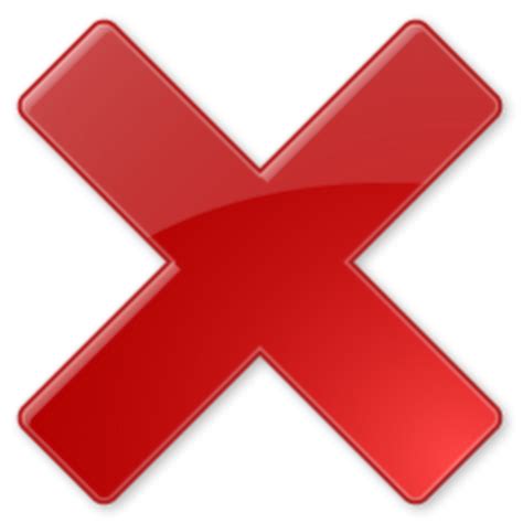 Delete Red X Button PNG Picture | PNG All