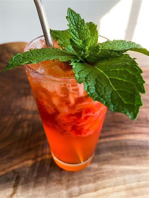 strawberry mint lemon refresher recipe
