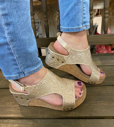 Corky's Carley Champagne Crystal Wedges in 2023 | Shoe collection ...