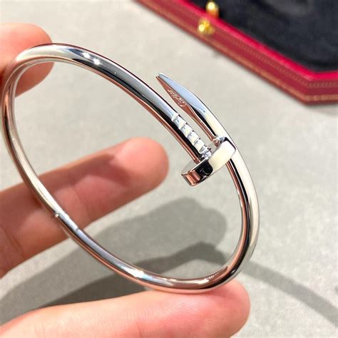 Cartier nail bracelet white gold, brand new in box,... - Depop