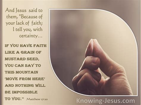 What Does Matthew 17:20 Mean?