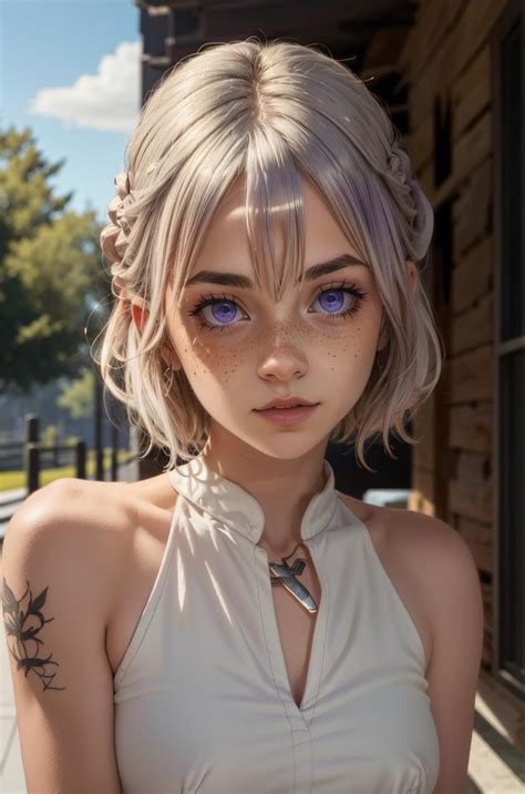 Chara_IsekaiNonbiriNouka_Hakuren_v2 images generated with AI